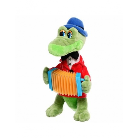 Игрушка мягкая Союзмультфильм Крокодил Гена 21 см с аккордеоном 21 см озвучен - фото 2