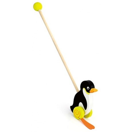 Каталка Пингвин на палке в коробке VIGA 50962