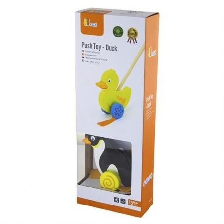 Каталка Пингвин на палке в коробке VIGA 50962 - фото 2