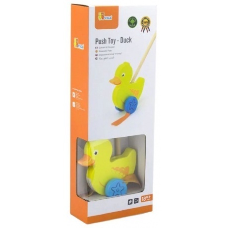 Каталка Уточка на палке в коробке VIGA VG50961 - фото 2