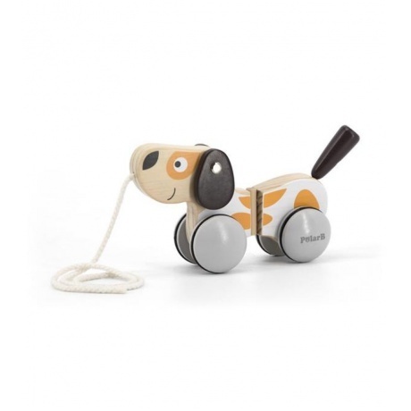 Каталка на веревке "Щенок" в коробке 44043 - фото 4