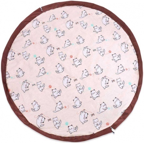 

Коврик-матрац Ника ,универсальный, с котятами, диам. 140 см,нап синтепон, хлопок КМ/К