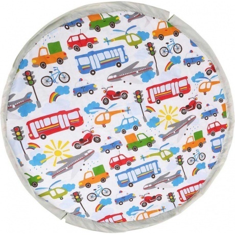 Коврик-матрац Ника универсальный с машинками диам синтепон хлопок 140 см КМТ 1172₽