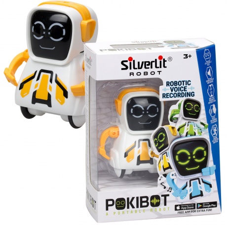 Робот Silverlit Покибот желтый квадратный - фото 4