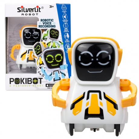 Робот Silverlit Покибот желтый квадратный - фото 5