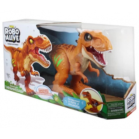 Игрушка Робо- Тираннозавр RoboAlive, оранжевый - фото 4