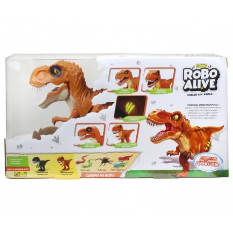 Игрушка Робо- Тираннозавр RoboAlive, оранжевый - фото 5