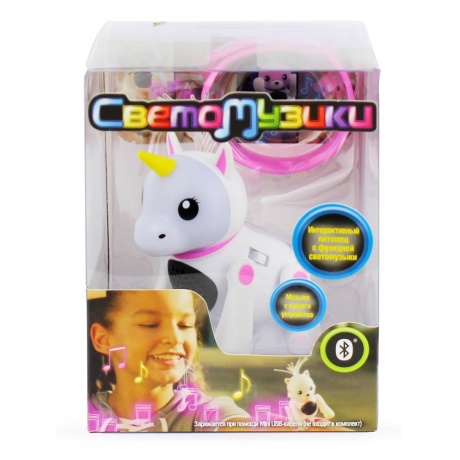 Интерактивная игрушка 1TOY "Светомузики" Единорог. - фото 4