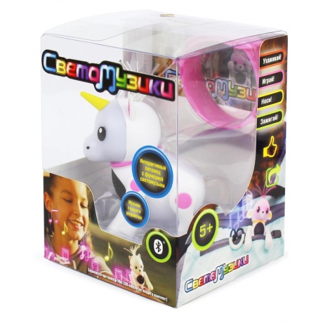 Интерактивная игрушка 1TOY "Светомузики" Единорог. - фото 6