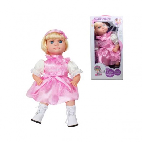 Интерактивная кукла &quot;Алё, Лёля!&quot; 25х14х50 см., блондинка с каре, работает от батареек 3хАА 1,5В (не вкл.), кор. 22х12,5х45 см. - фото 2