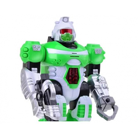 Робот Бласт на бат(свет,звук,движение)зеленый в коробке подвижные руки и голова ZYC-0752-2 - фото 2