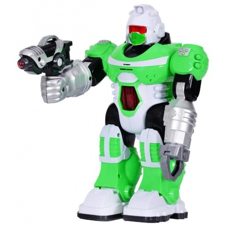 Робот Бласт на бат(свет,звук,движение)зеленый в коробке подвижные руки и голова ZYC-0752-2 - фото 3