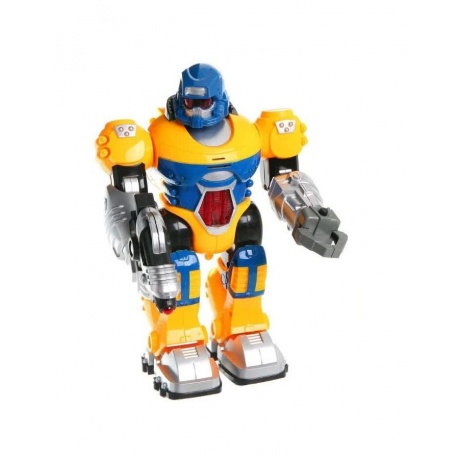 Робот Бласт на бат.(свет,звук,движение)сине-желтый в коробке подвижные руки и голова ZYC-0752-4 - фото 1