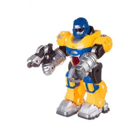 Робот Бласт на бат.(свет,звук,движение)сине-желтый в коробке подвижные руки и голова ZYC-0752-4 - фото 2