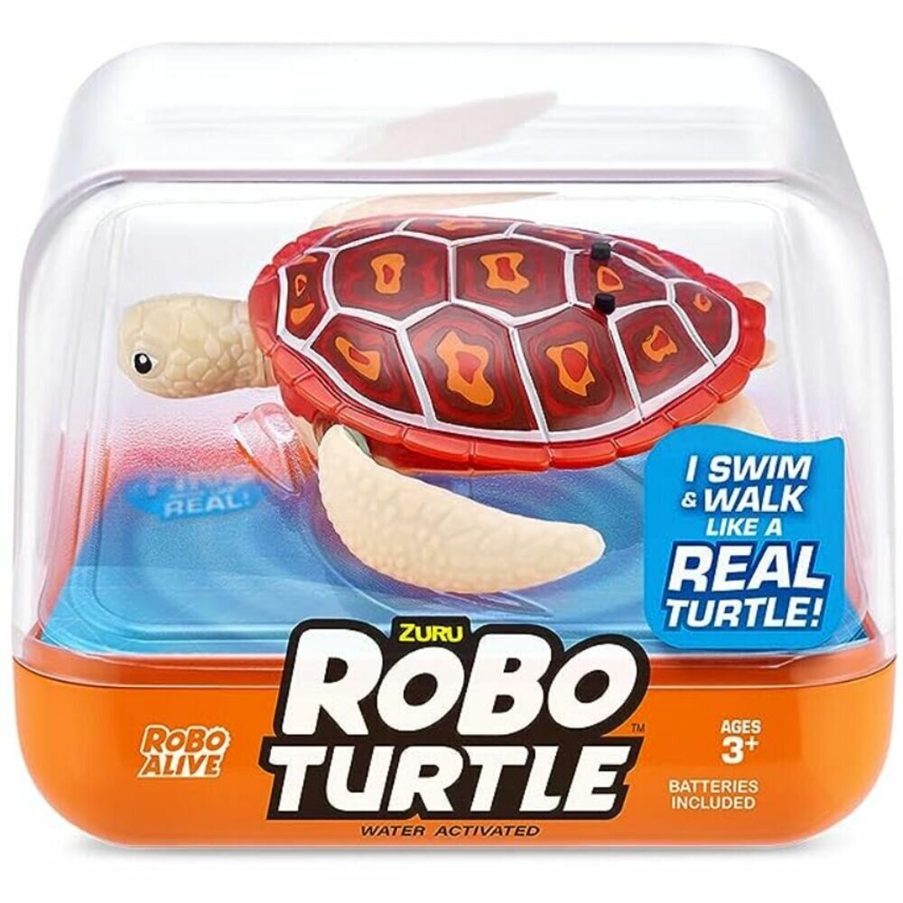 Интерактивная игрушка ZURU RoboAlive Robo Turtle плавающая черепаха (красная) 7192UQ1 - фото 1