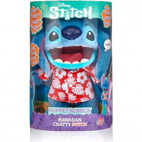 DISNEY WOW! REAL FX DISNEY HAWAIIAN CHATTY STITCH PUPPETRONIC - фото 4