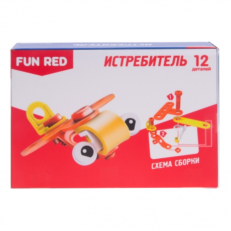 Конструктор гибкий Fun Red Истребитель 12 деталей - фото 2