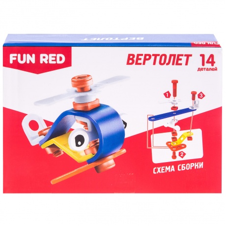 Конструктор гибкий Fun Red Вертолет 14 деталей - фото 2