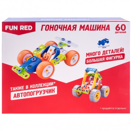 Конструктор гибкий Fun Red Гоночная машина 60 деталей - фото 2