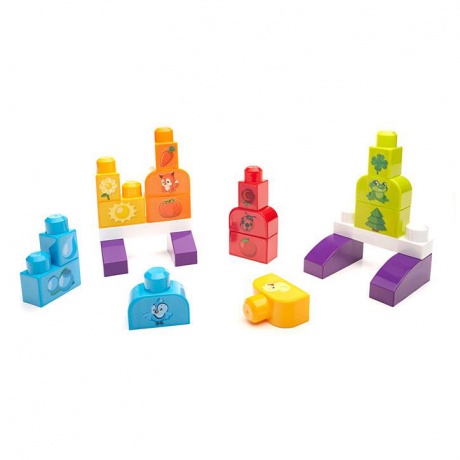 Конструктор Mattel Fisher-Price Mega Bloks Изучаем цвета DXH33 - фото 6
