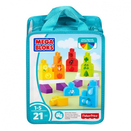 Конструктор Mattel Fisher-Price Mega Bloks Изучаем цвета DXH33 - фото 7
