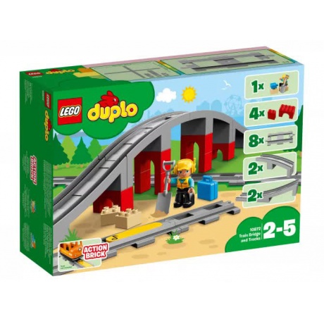 Конструктор LEGO Duplo Железнодорожный мост - фото 1