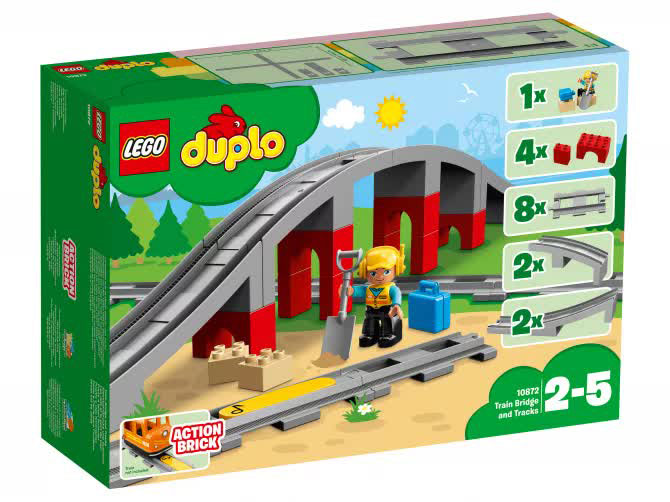 Конструктор LEGO Duplo Железнодорожный мост lego lego duplo гоночные машины