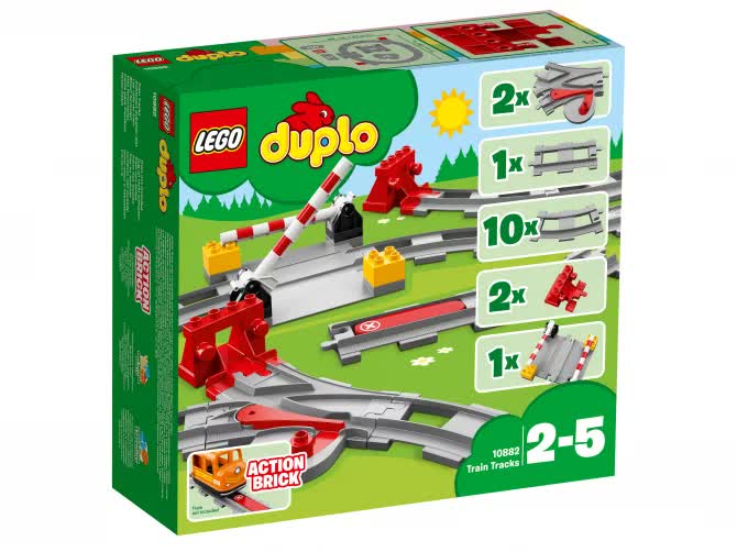 Конструктор LEGO Duplo Рельсы и стрелки 10882 - фото 1