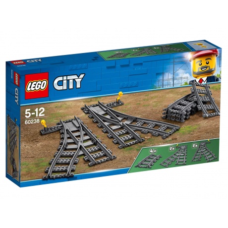 Конструктор LEGO City Дополнительные элементы для поезда 8 деталей - фото 1