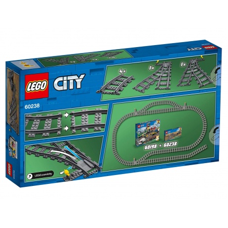 Конструктор LEGO City Дополнительные элементы для поезда 8 деталей - фото 2