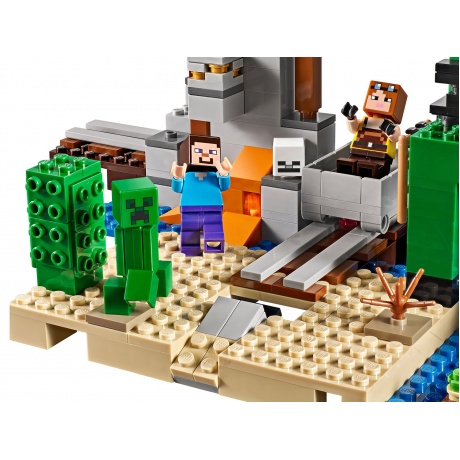 Конструктор LEGO Minecraft Шахта крипера - фото 8