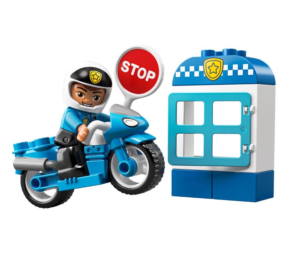 Конструктор Lego Duplo Полицейский мотоцикл 10900 - фото 1