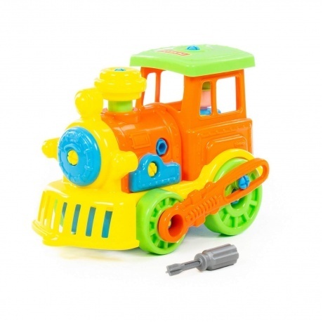 

Конструктор-транспорт "Паровоз" в сеточке) Полесье 71255