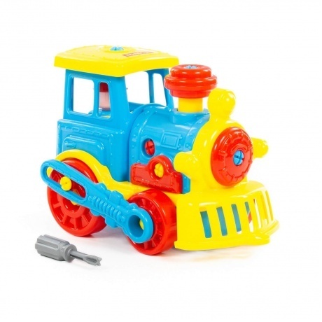 Конструктор-транспорт &quot;Паровоз&quot; в сеточке) Полесье 71255 - фото 9