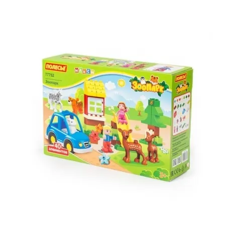 Конструктор "Макси"-"Зоопарк" 40 элементов в коробке Полесье 777...