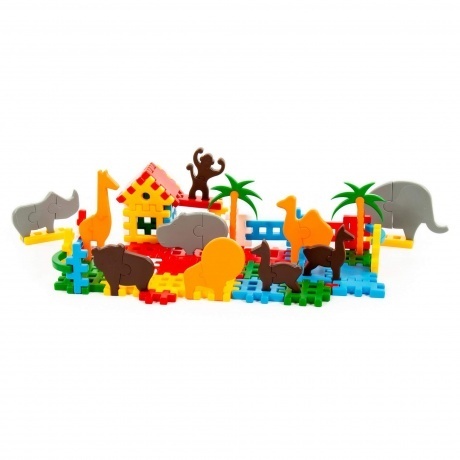 Конструктор "Зоопарк" 117 деталей в мешке Полесье 0811 - фото 2