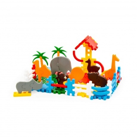 Конструктор "Зоопарк" 117 деталей в мешке Полесье 0811 - фото 3