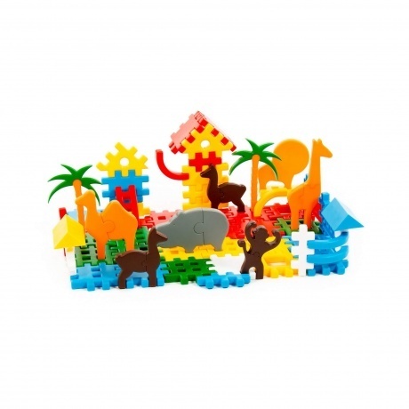 Конструктор "Зоопарк" 117 деталей в мешке Полесье 0811 - фото 5