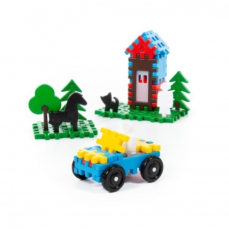 Конструктор "Семья" 235 деталей в мешке Полесье 0927 - фото 3