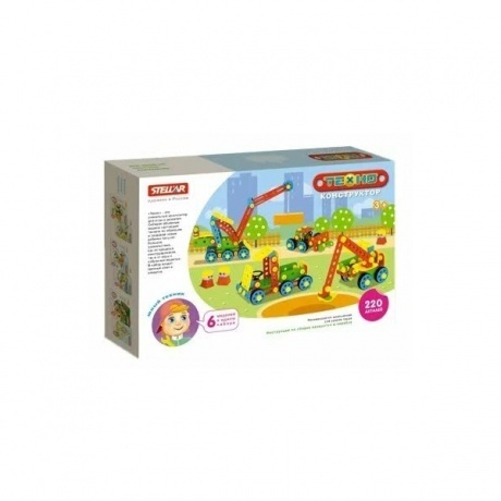 

Конструктор-Техно "Стройка" 220 деталей в коробке Stellar 02032