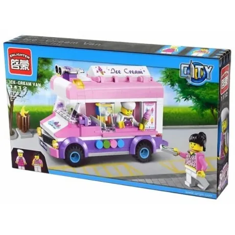 Конструктор "Фургон с мороженным"(212дет.)в коробке BRICK 1112