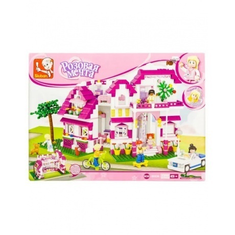 

Конструктор "Розовая мечта.Дом"(726дет)в коробке SLUBAN M38-B0536