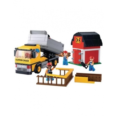 Конструктор &quot;Строительная техника.Самосвал&quot;(384дет) SLUBAN М38-В0552 - фото 3