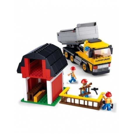 Конструктор &quot;Строительная техника.Самосвал&quot;(384дет) SLUBAN М38-В0552 - фото 4