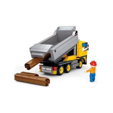 Конструктор &quot;Строительная техника.Самосвал&quot;(384дет) SLUBAN М38-В0552 - фото 5