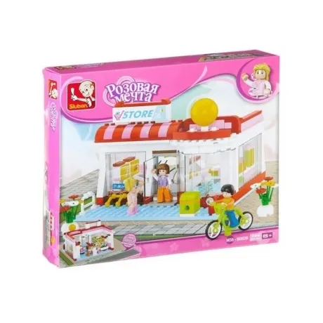 Конструктор "Розовая мечта"Магазин(289дет.)в коробке SLUBAN M38-...