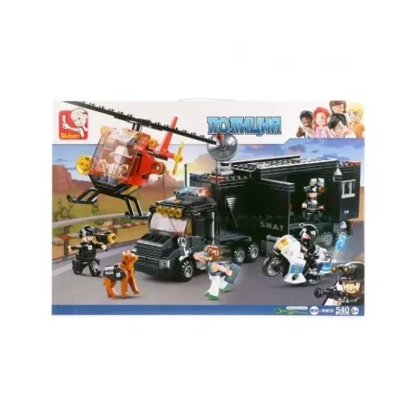 Конструктор "Полиция.Трейлер спецназа" SLUBAN М38-В0659
