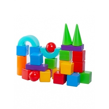 Конструктор &quot;Строитель&quot; 28 деталей Юг-Пласт 5004 - фото 2