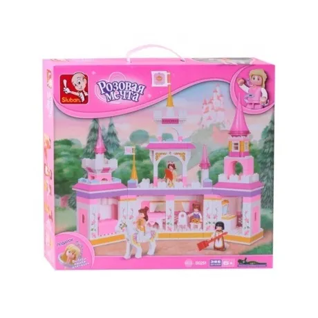 Конструктор"Розовые мечты.Волшебный замок"385дет.в коробке