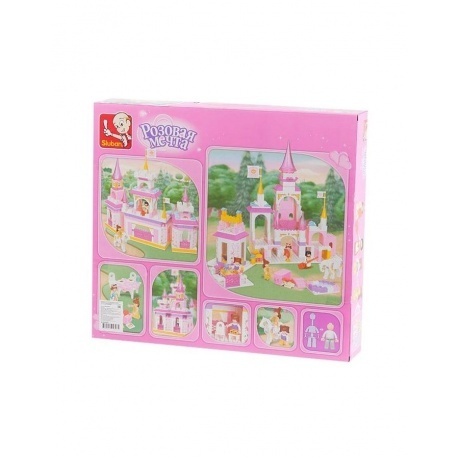 Конструктор&quot;Розовые мечты.Волшебный замок&quot;385дет.в коробке - фото 2